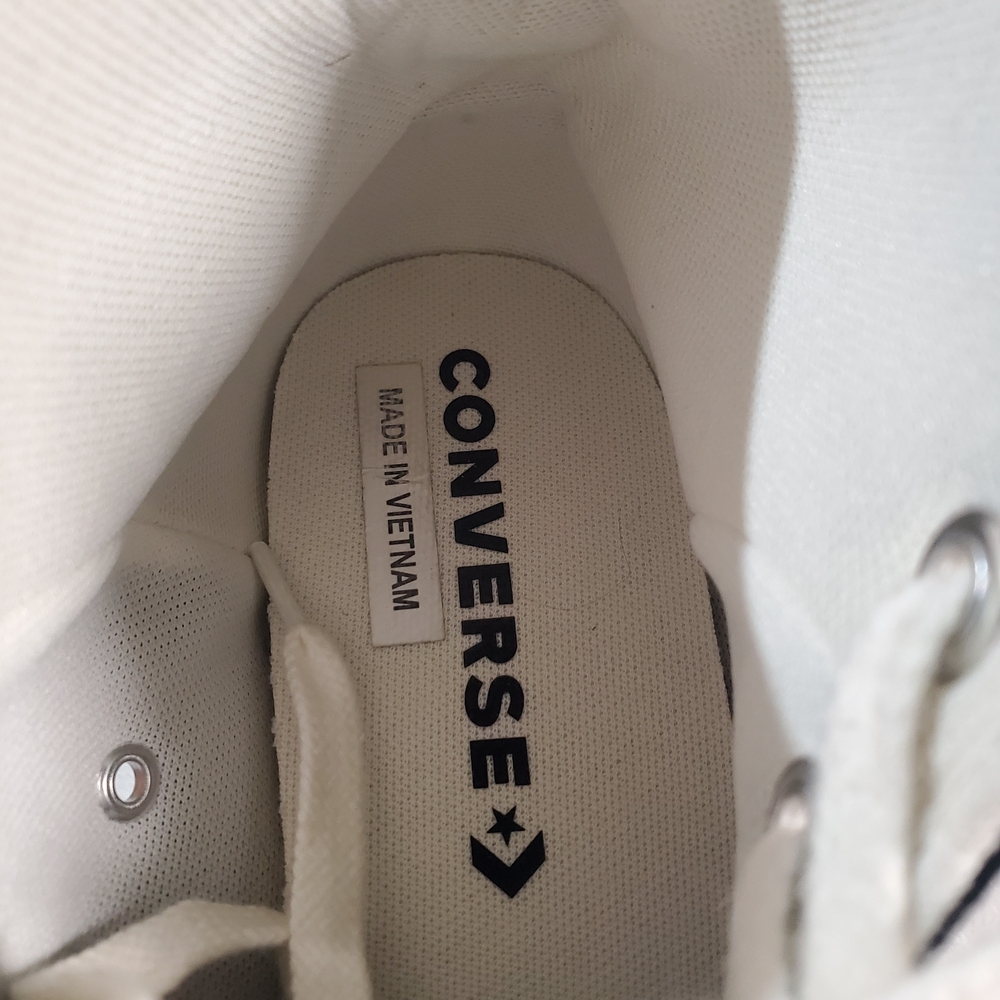 Converse Black and Pink Heart High-Top Sneakers - Picture 7 of 7